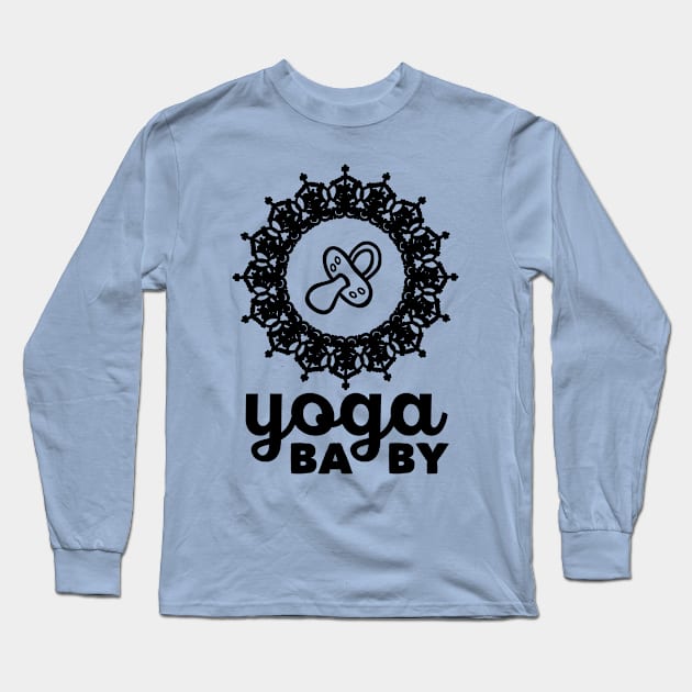 Yoga baby (black) Long Sleeve T-Shirt by nektarinchen